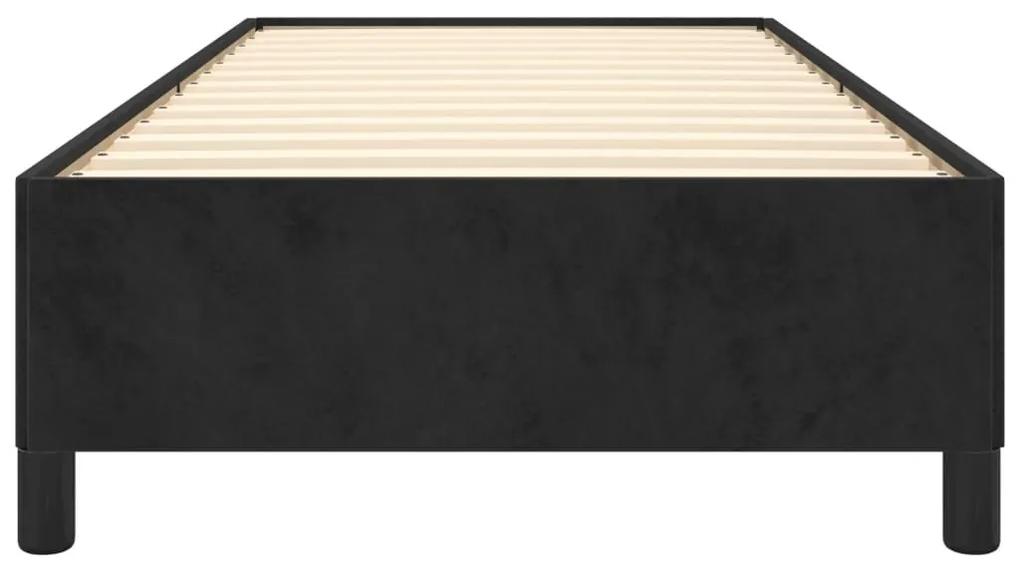 Πλαίσιο Κρεβατιού Μαύρο 90x200 εκ. Βελούδινο - Μαύρο