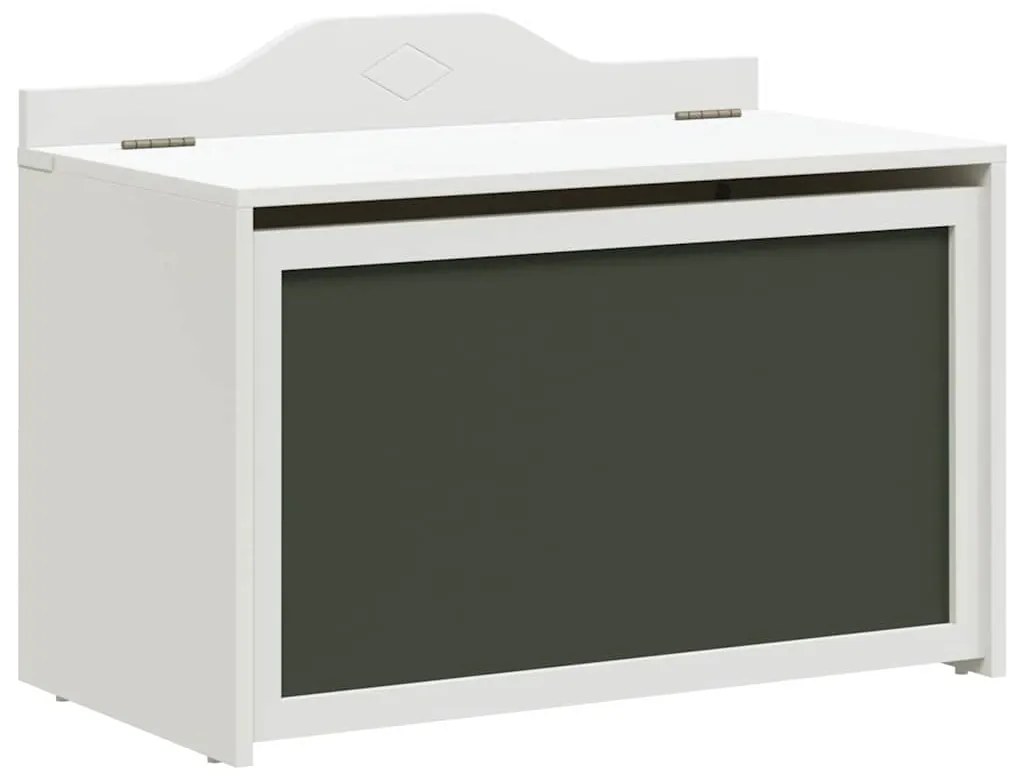 vidaXL Κουτί με Πίνακα Λευκό 73 x 40 x 55 εκ. Επεξεργασμένο ξύλο