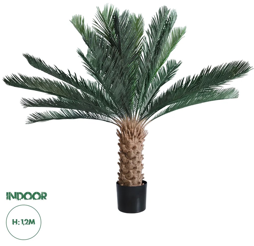 GloboStar® Artificial Garden CYCADS 20022 Τεχνητό Διακοσμητικό Φυτό Αρωματική Κύκας Υ120cm