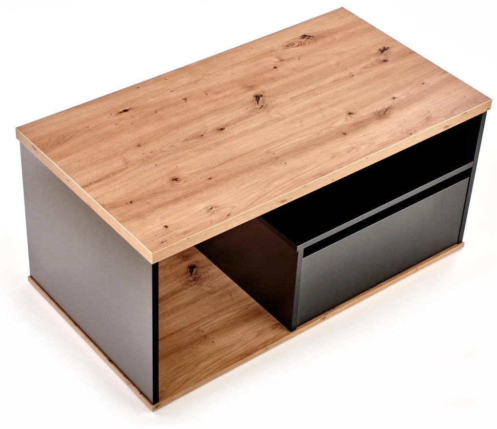 PANTERA c. table, color: wotan oak/black DIOMMI V-PL-PANTERA-WOTAN/CZARNY