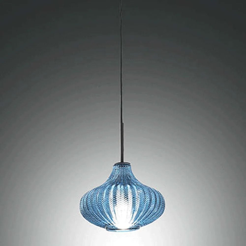 Φωτιστικό Οροφής Budelli 3723-40-244 1xE27 40W Φ26cm 200cm Light Blue La Mia Luce