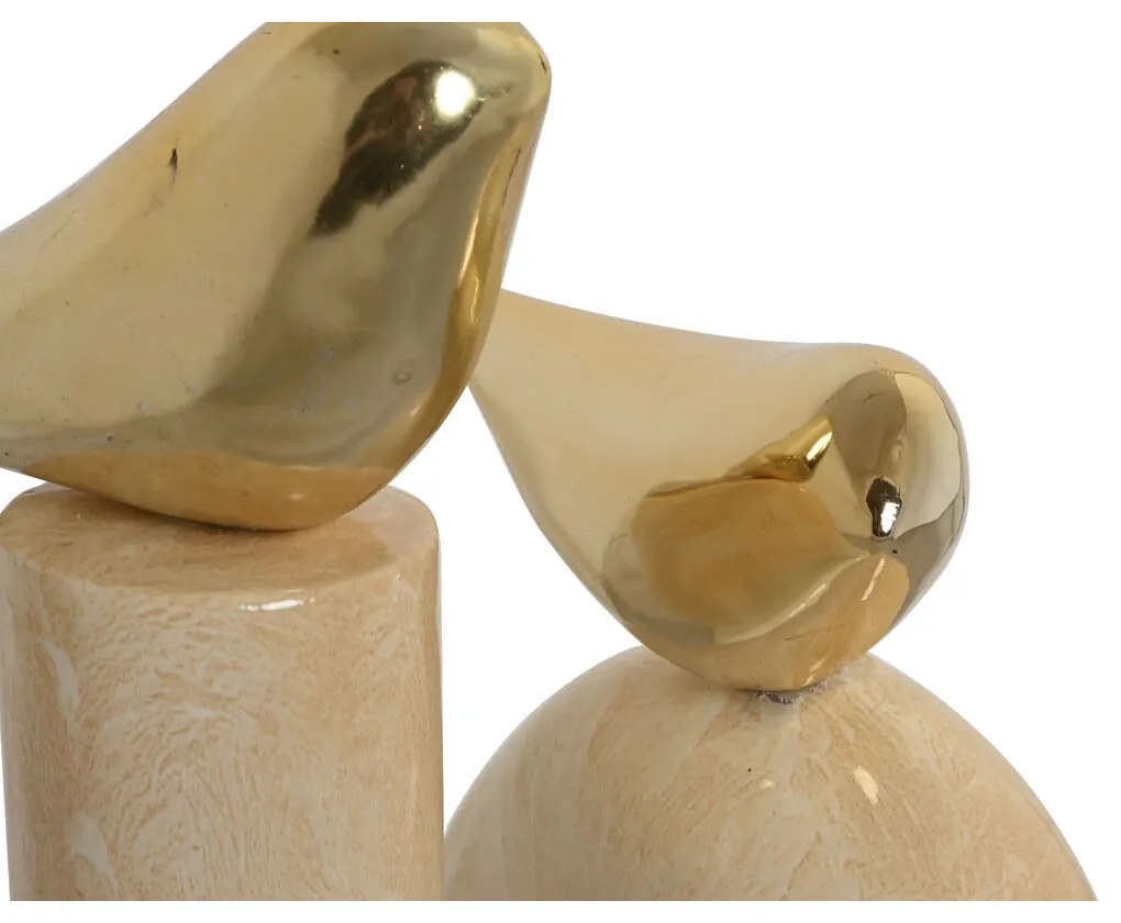 Διακοσμητική Φιγούρα Home ESPRIT Χρυσό Ελεφαντόδοντο Πουλιά Ρομαντικό 19 x 11,5 x 27 cm