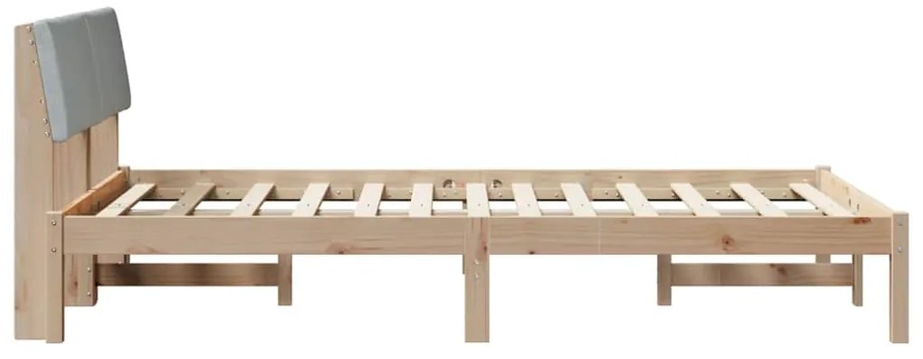 vidaXL Σκελετός Κρεβατιού Καφέ και ανοιχτό γκρι 120 x 190 cm