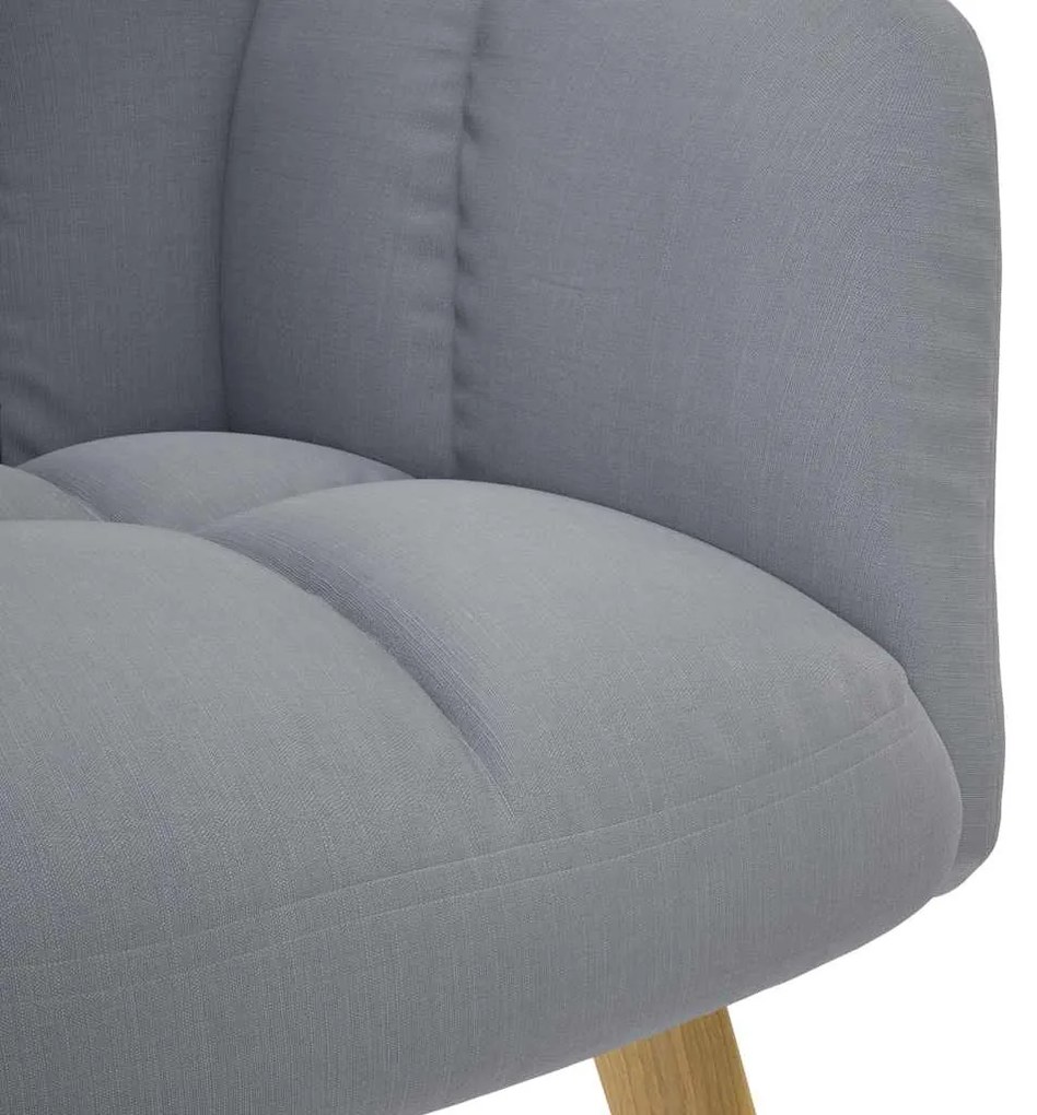 vidaXL Πολυθρόνα Relax Ανοιχτό Γκρι Υφασμάτινη