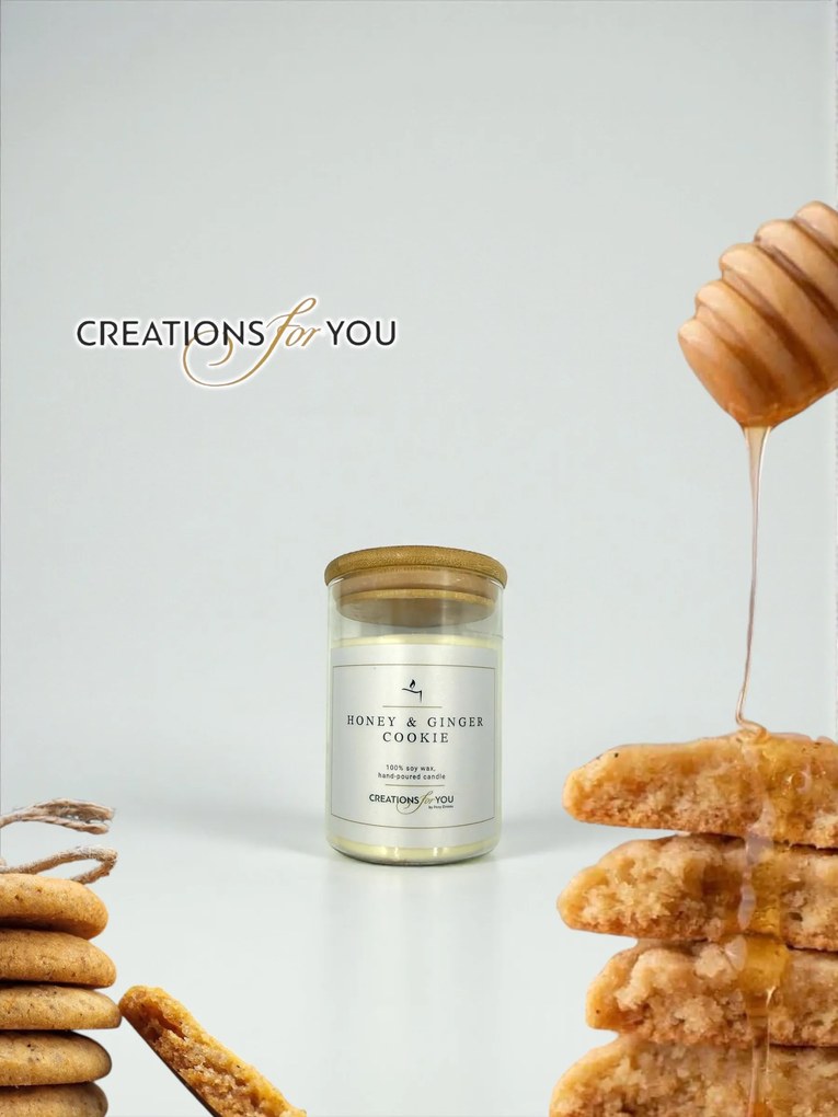 Κερί Αρωματικό Honey & Ginger Cookie - 450 γρ. +-