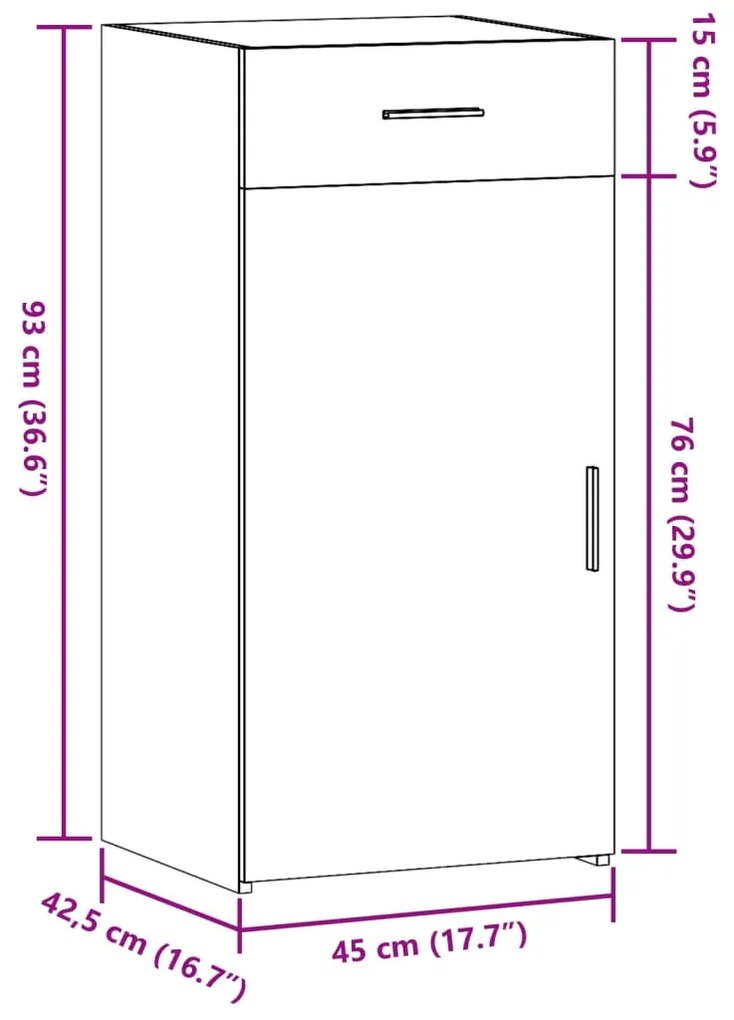 ΣΥΡΤΑΡΙΕΡΑ SONOMA ΔΡΥΣ 45X42,5X93 ΕΚ. ΑΠΟ ΕΠΕΞΕΡΓΑΣΜΕΝΟ ΞΥΛΟ 846287