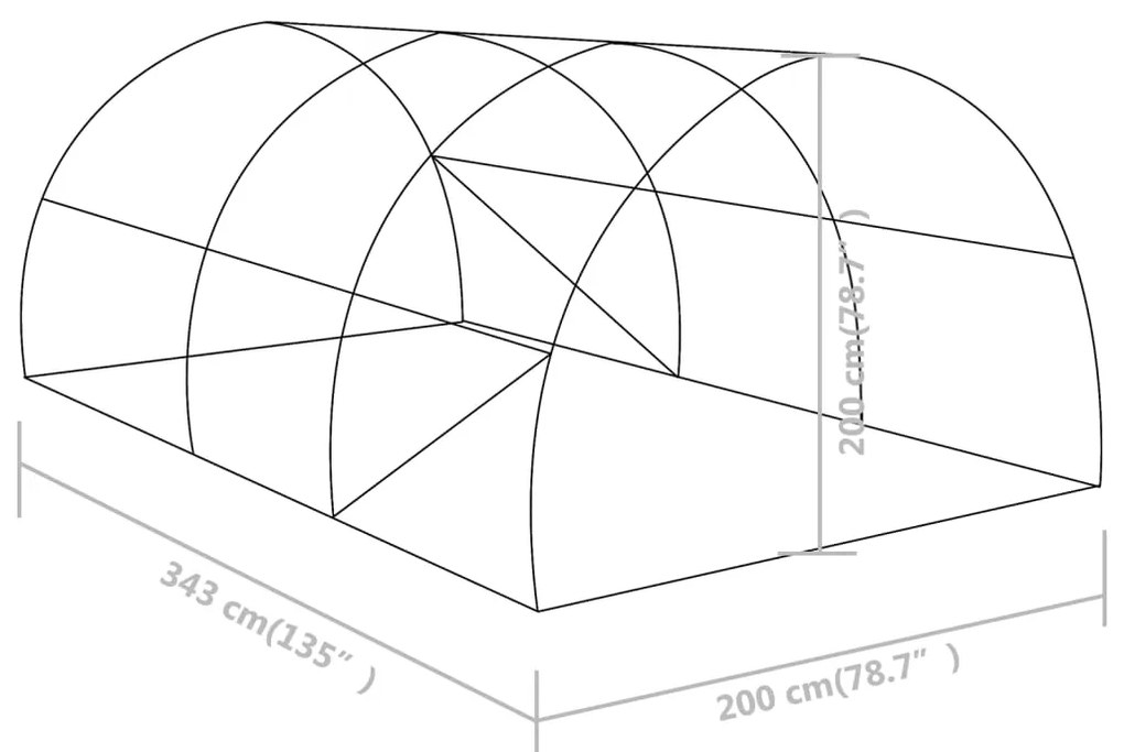 ΘΕΡΜΟΚΗΠΙΟ 6,86 Μ² 3,43 X 2 X 2 Μ. 48164