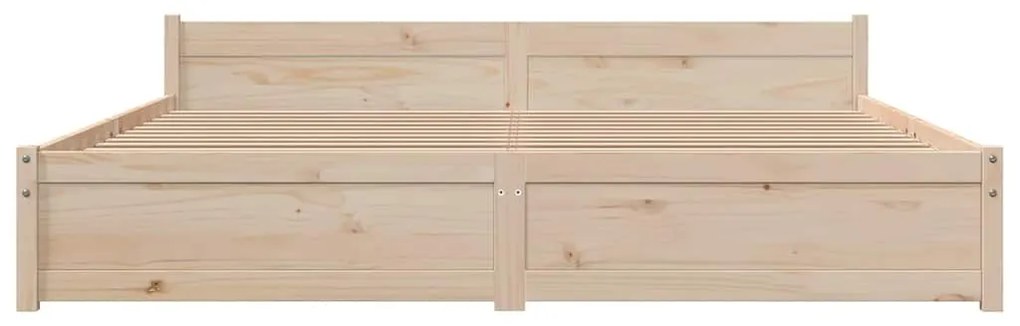 vidaXL Πλαίσιο Κρεβατιού 180 x 200 εκ. Μασίφ Ξύλο Super King Size