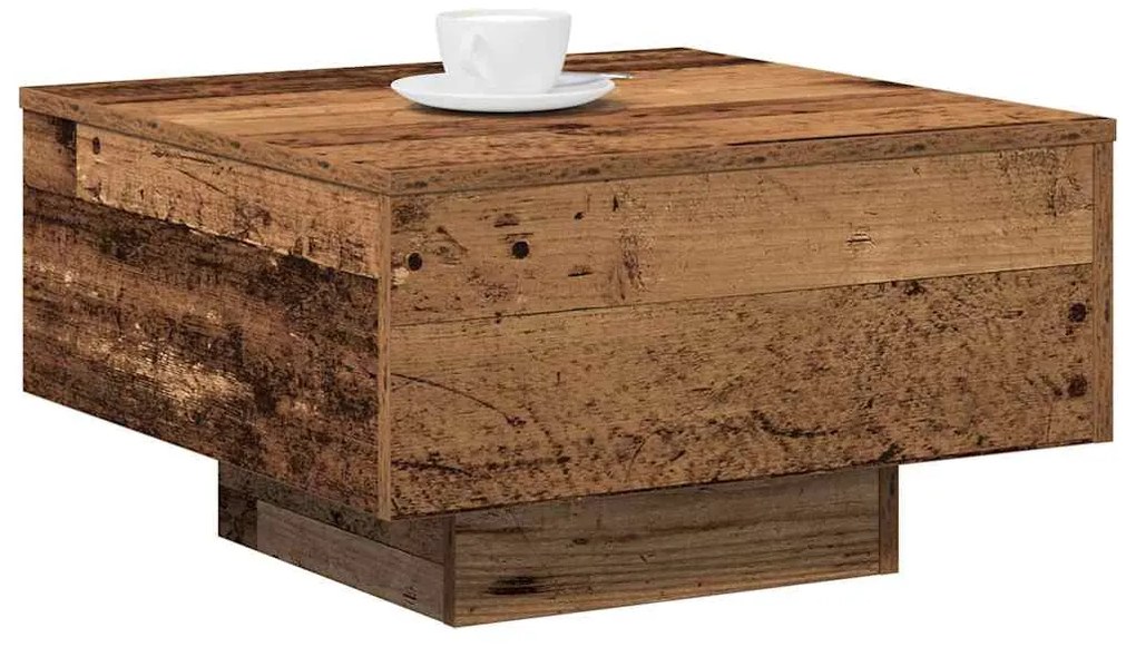 vidaXL Τραπεζάκι σαλονιού Παλαιό ξύλο 55 x 55 x 31 cm