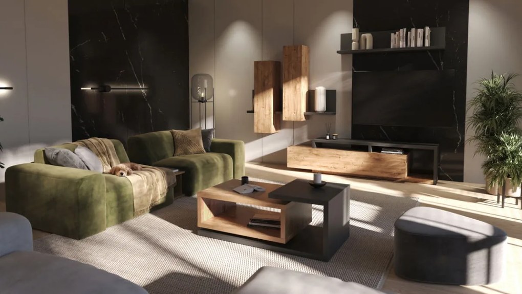 Βιτρίνα Bron-Φυσικό - Ανθρακί