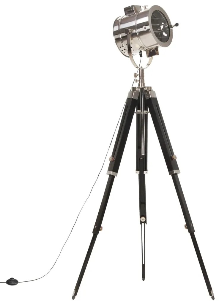 vidaXL Φωτιστικό Δαπέδου με Τρίποδο 165 εκ. από Μασίφ Ξύλο Μάνγκο