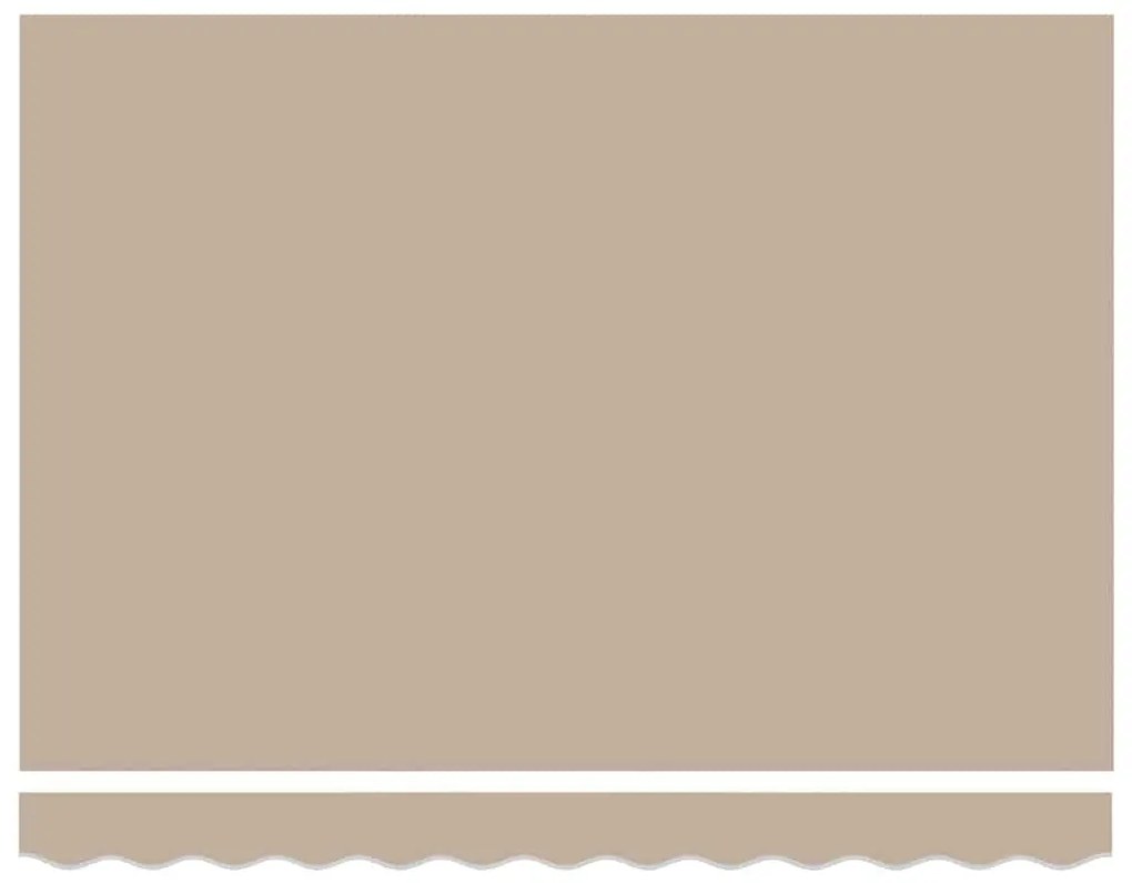 vidaXL Σκηνίτσα Αναδιπλούμενη Μπεζ 350x250 εκ ύφασμα