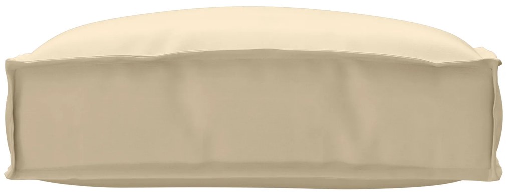 vidaXL Μαξιλάρι παλέτας για κάθισμα Μπεζ 50 x 50 x 12 cm Ύφασμα Oxford