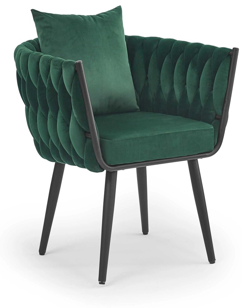 AVATAR 2 leisure armchair dark green/ black DIOMMI V-CH-AVATAR_2-FOT-C.ZIELONY