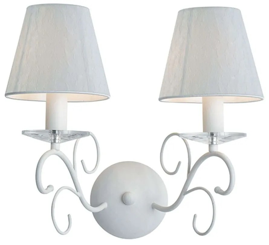 Φωτιστικό Τοίχου - Απλίκα Perla I-PERLA/AP2 2xE14 38x33cm White Luce Ambiente Design Metal