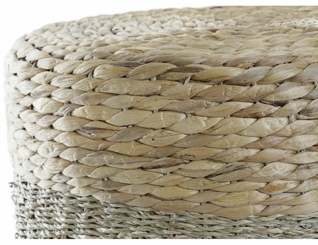 Υποπόδια DKD Home Decor Πολύχρωμο Φυσικό Αλουμίνιο Boho 42 x 42 x 40 cm