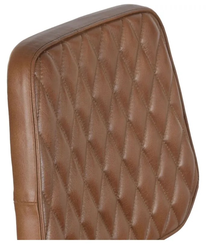 Σκαμπό Home ESPRIT Δέρμα Σίδερο