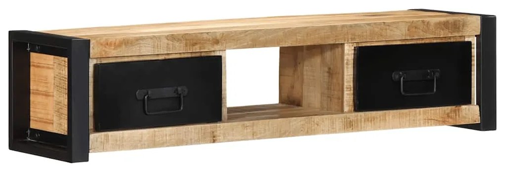 vidaXL ντουλάπι τηλεόρασης  100x30x25 cm Στερεό ακατέργαστο ξύλο Mango