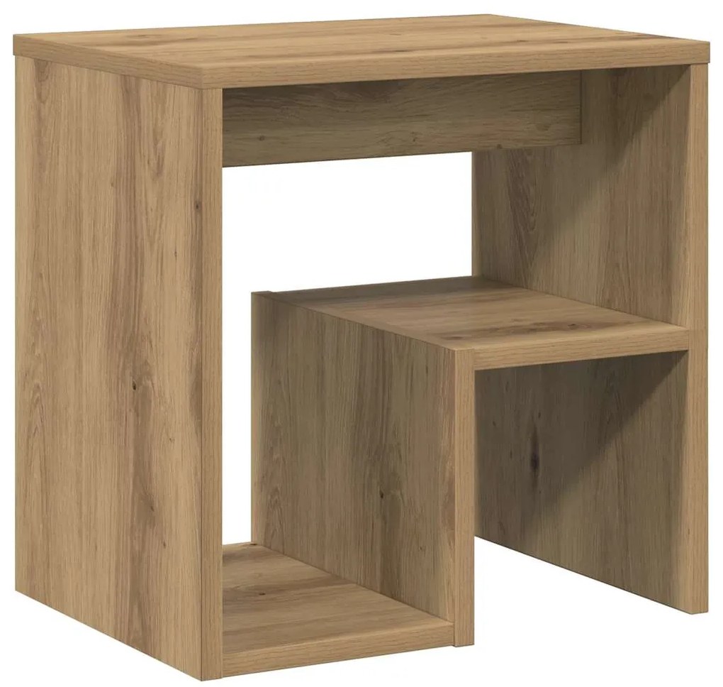 vidaXL Κομοδίνα 2 τεμ. Τεχνίτης Δρυς 40x30x40 εκ. από Επεξεργ. Ξύλο