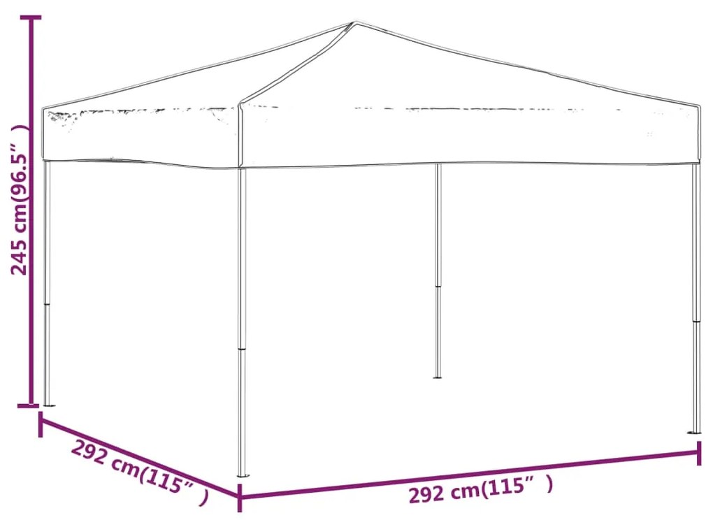 ΤΕΝΤΑ ΕΚΔΗΛΩΣΕΩΝ ΠΤΥΣΣΟΜΕΝΗ ΜΑΥΡΟ 3 X 3 Μ. 93518