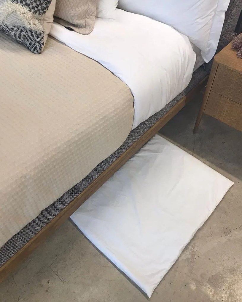 Ξενοδοχειακό Λευκό Πατάκι Memory Foam με Αποσπώμενο Κάλυμμα Turn Down Mat 50x70+2cm Άσπρο