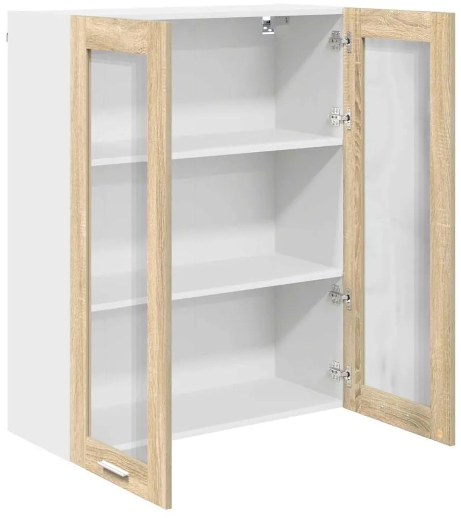 vidaXL Κρεμαστό ντουλάπι με αποθήκευση Δρύς Sonoma 80 x 31 x 100 εκ.