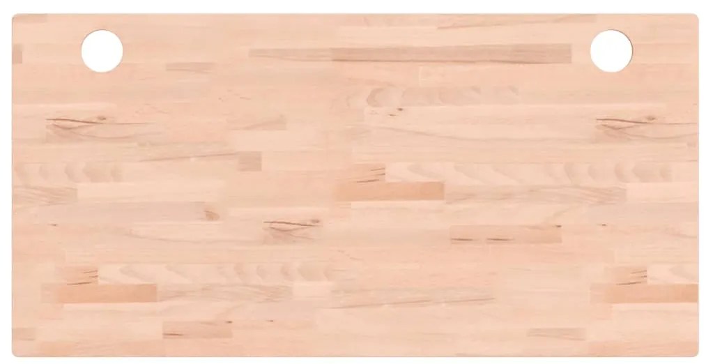 vidaXL Επιφάνεια Γραφείου 100x50x2,5 εκ. από Μασίφ Ξύλο Οξιάς