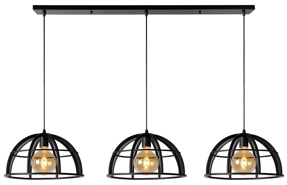 Φωτιστικό Κρεμαστό Lucide 76464-03-30 DIKRA Μαύρο Ματ (Black Mat)
