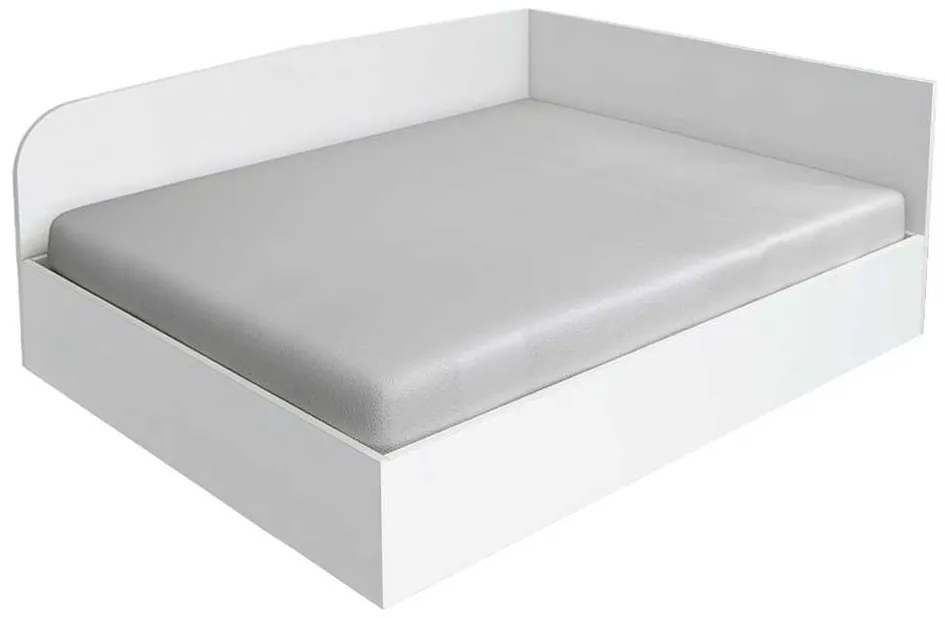 Ημίδιπλο Κρεβάτι καναπές Olivia, 120/190, Λευκό, 194/80/124 εκ., Genomax