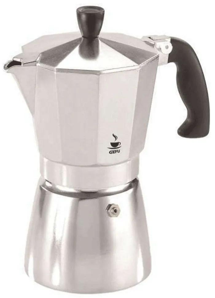 Καφετιέρα Espresso Lucino GEFU-16070 3 cups 15x8,6x15,8cm Silver-Black Gefu Αλουμίνιο, Πλαστικό