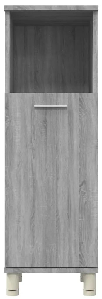 vidaXL Ντουλάπι Μπάνιου Γκρι Sonoma 30x30x95 εκ. Επεξεργασμένο Ξύλο