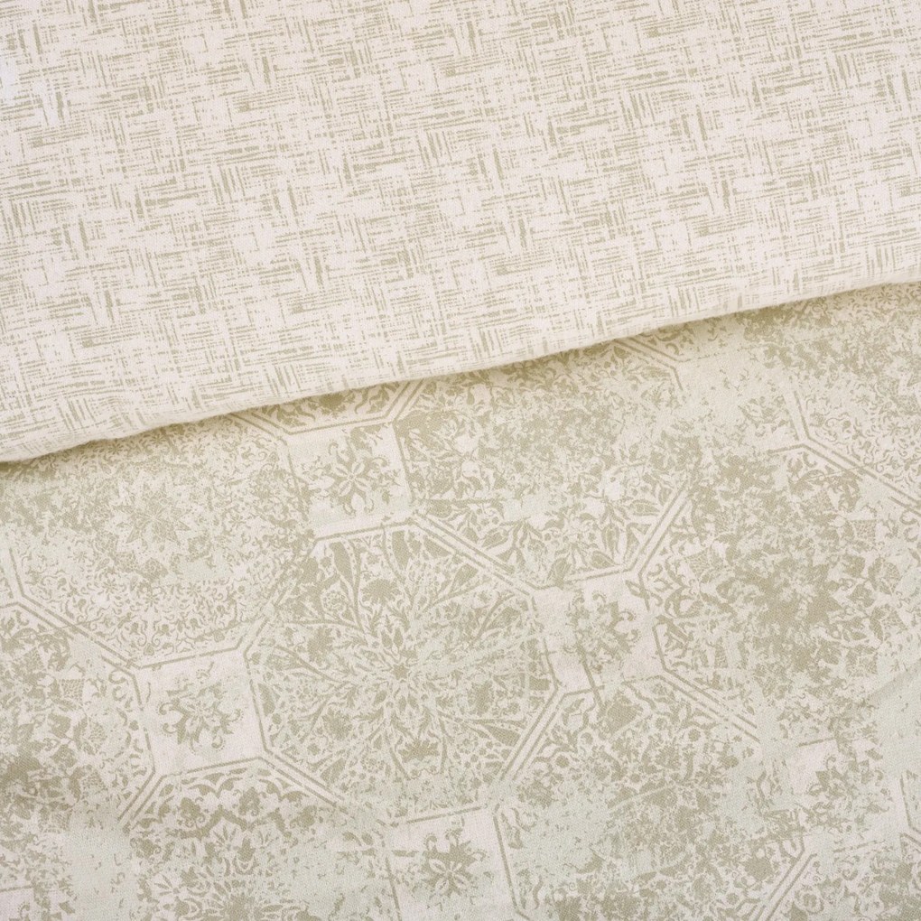 Σετ Σεντόνια Φανελένια Μονά 170x260 9640 BEIGE, TAUPE 5204850238377