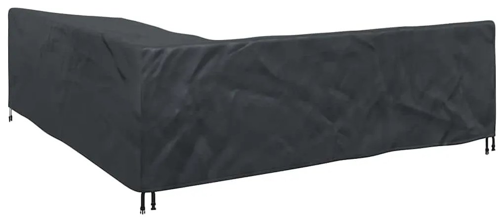 vidaXL Κάλυμμα επίπλων Μαύρο 255 x 255 x 80 εκ. Ύφασμα Oxford 600D