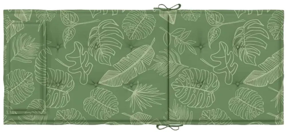 vidaXL Μαξιλάρια Καρέκλας με Ψηλή Πλάτη 2 τεμ. Σχ. Φύλλα Ύφασμα Oxford