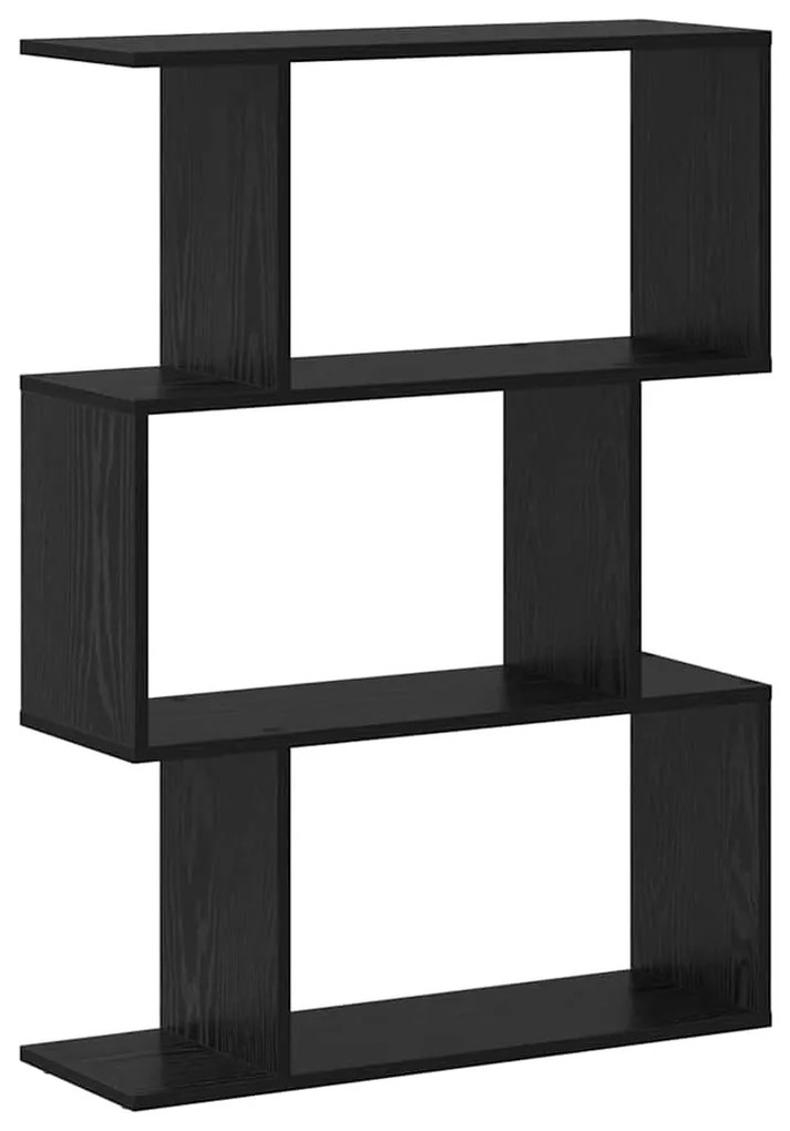 vidaXL Βιβλιοθήκη Μαύρη Οξυά 70 x 14 x 97 εκ. Επεξεργασμένο ξύλο