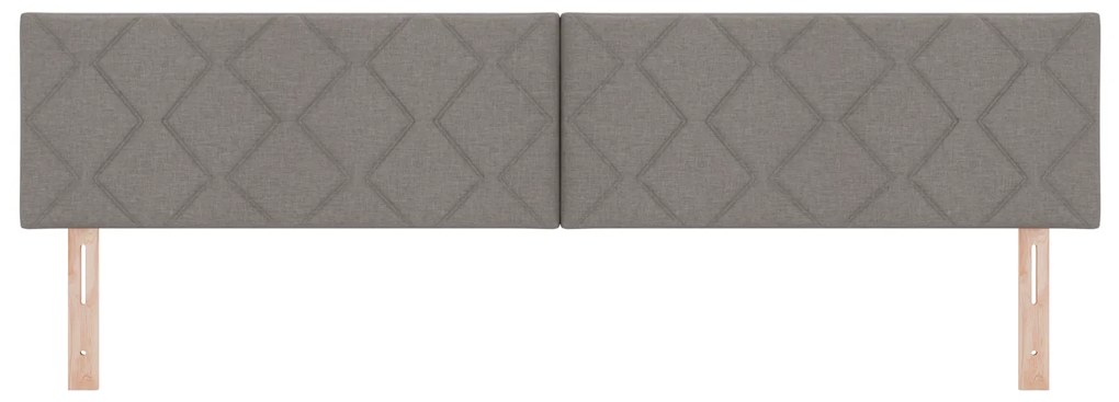 vidaXL Υφασμάτινο Κεφαλάρι Geometric με κεφαλάρι Taupe 200 cm ύφασμα