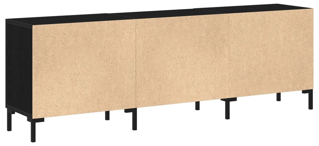 vidaXL Ντουλάπι τηλεόρασης Μαύρη Δρυς 150x30x50 εκ Επεξεργασμένου ξύλου