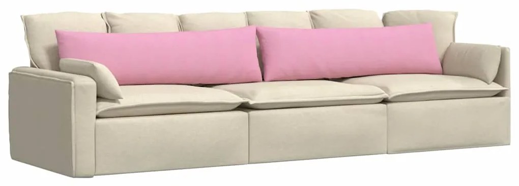 vidaXL Μαξιλάρι Καναπέ 2 pcs Ροζ 145 x 40 εκ. ύφασμα