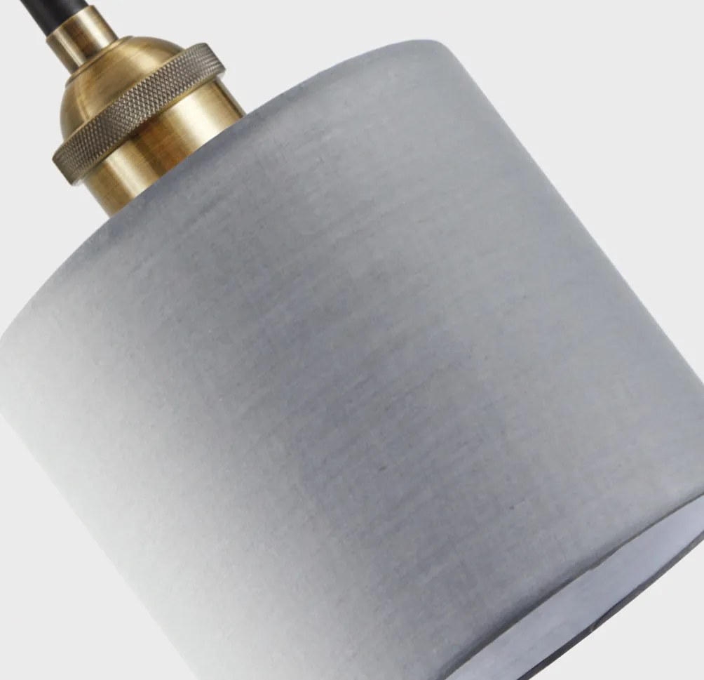 SE21-BR-10-BL2-SH2  MAGNUM BRONZE Grey Shade Pendant+ HOMELIGHTING 77-8735