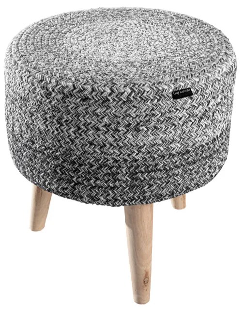Σκαμπό (Φ40x40) Guy Laroche Shades Grey