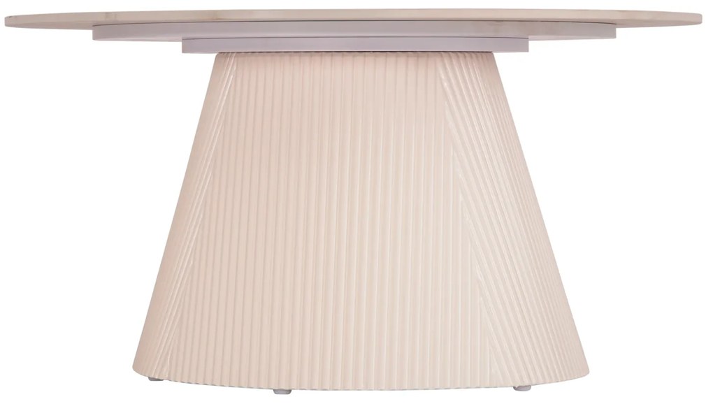 ΤΡΑΠΕΖΙ ΣΑΛΟΝΙΟΥ DUNCAN HM18022.02 ΚΕΡΑΜΙΚΟ TOP-MDF ΒΑΣΗ-ΚΡΕΜ ΛΕΥΚΟ Φ80x41Υεκ.