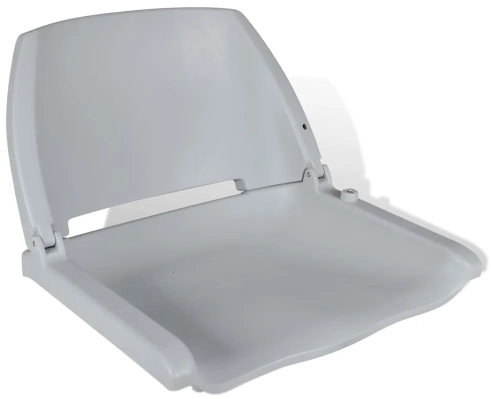 vidaXL Κάθισμα Σκάφους Πτυσσόμενη Πλάτη Γκρι 48x51x41εκ Χωρίς Μαξιλάρι