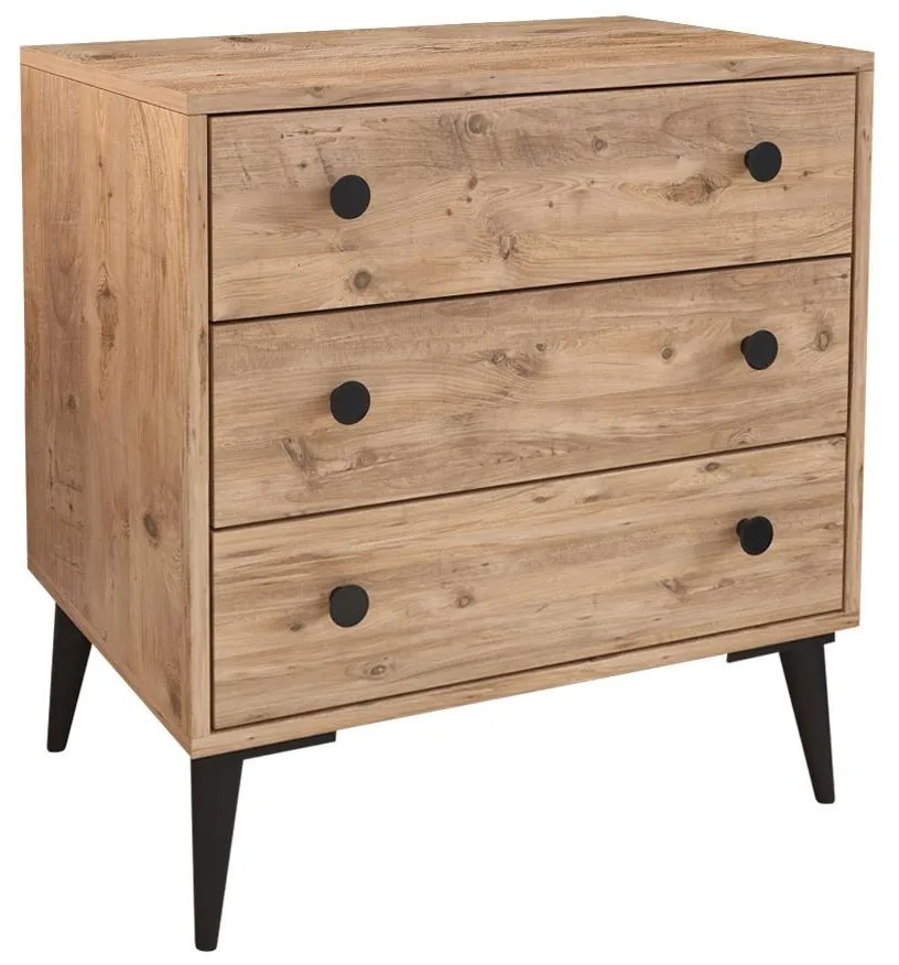 Συρταριέρα ArteLibre AMARI Δρυς Μοριοσανίδα 72x43x79cm-14870054