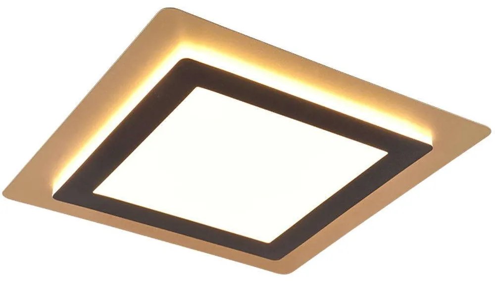 Πάνελ Led Morgan 641510280 45x45x4cm 1xSMD-LED 46W Black-Gold Trio Lighting Square