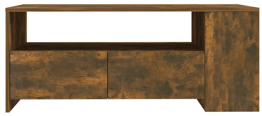 vidaXL Τραπεζάκι Σαλονιού Καπνιστή Δρυς 102x55x42εκ Επεξεργασμένο Ξύλο