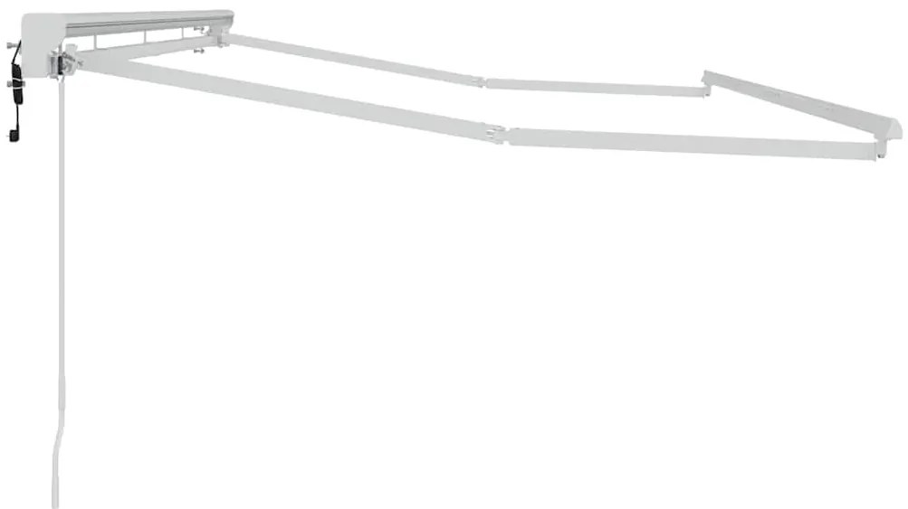 vidaXL Σκελετός Τέντας Λευκό 4 x 2 m