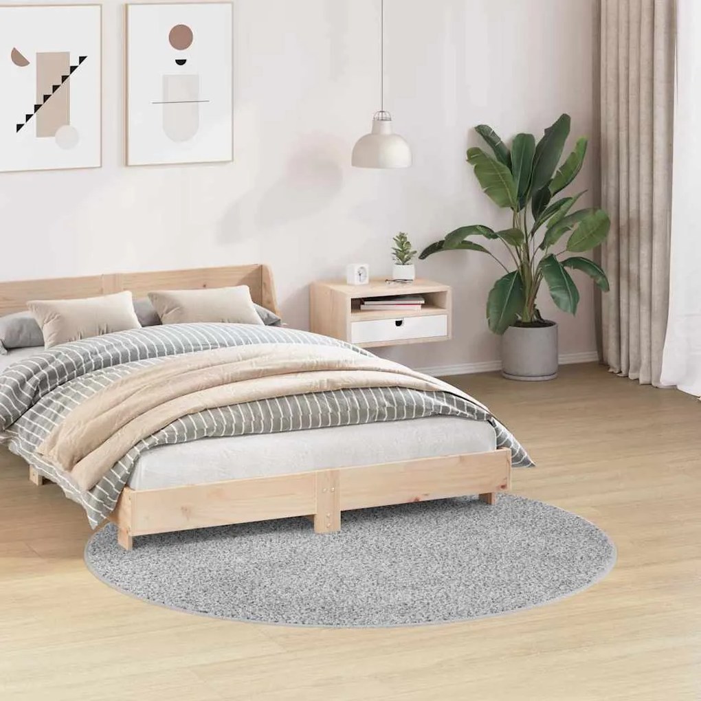 vidaXL Χαλί Γκρι 160 x 160 cm Πολυπροπυλένιο