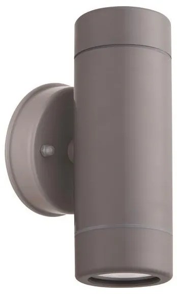 ΑΠΛΙΚΑ ΤΟΙΧΟΥ UP-DOWN ΣΤΡΟΓΓΥΛΗ ΠΛΑΣΤΙΚΗ IP65 GU10 ΓΚΡΙ ARTE ILLUMINA Eurolamp 145-82056