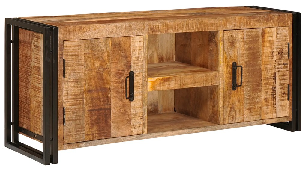 vidaXL Ντουλάπι TV Καστανό 120 x 30 x 50 cm Στερεό τραχύ ξύλο μάνγκο