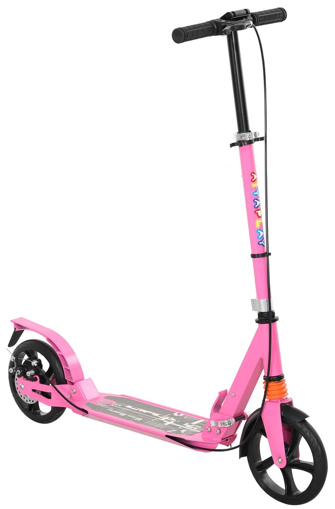 AIYAPLAY Πατίνι παιδικό με ρυθμιζόμενες λαβές αναδιπλούμενο παιδικό πατίνι για παιδιά 6-12 ετών 94 x 36 x 88-103 cm Ροζ